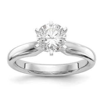 Platinum 1/2ct. Heavy-Weight Comfort-Fit 6-Prong Ring Mounting
