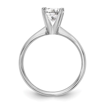 14k White Gold 1/4ct. Lightweight 4-Prong Solitaire Mounting — alternate view