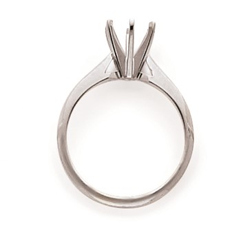 14k White Gold 1.25ct. Light-Wt Airline Half-Rnd 6-Prong Mounting — alternate view