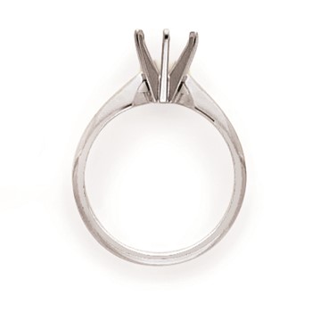 14k White Gold 3/16ct. Heavy-Wt Airline Half-Rnd 6-Prong Mounting — alternate view