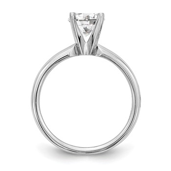 14k White Gold 3/16ct. Medium-Weight 4-Prong Solitaire Mounting — alternate view