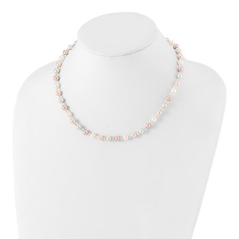 Kelly Waters Multicolored Simulated Pearl & Crystal Necklace — alternate view