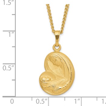 Kelly Waters Gold-plated Mother & Child Medal Necklace — alternate view