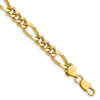 Kelly Waters Gold-plated 8mm 24 inch Figaro Chain
