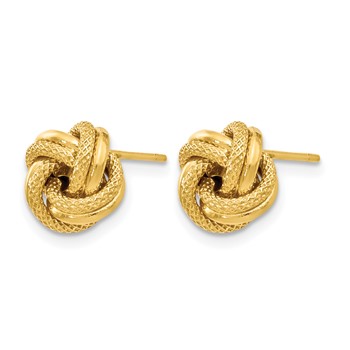 Leslie's 14K Polished D/C Love Knot Post Earrings — alternate view