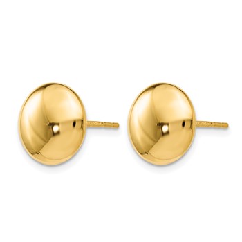 Leslie's 14K Polished Button Post Earrings — alternate view
