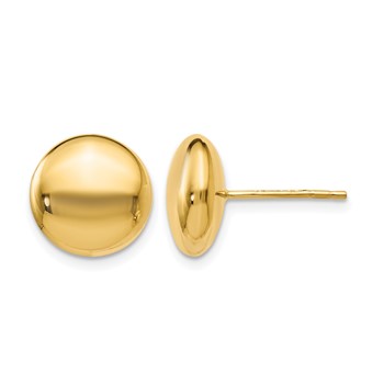Leslie's 14K Polished Button Post Earrings