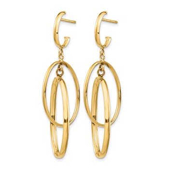 Leslie's 14K Polished Post Dangle Earrings — alternate view