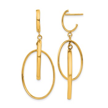 Leslie's 14K Polished Post Dangle Earrings