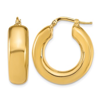 Leslie's 14k Polished Hoop Earrings