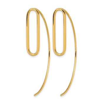 Leslie's 14K Polished Threader Earrings — alternate view
