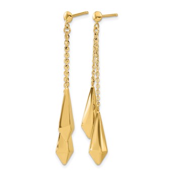 Leslie's 14K Polished Post Dangle Earrings — alternate view