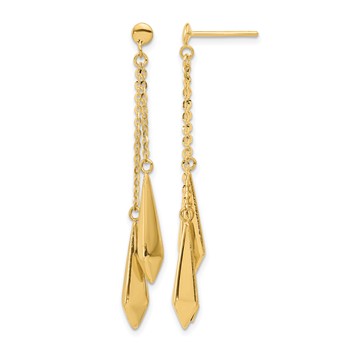 Leslie's 14K Polished Post Dangle Earrings