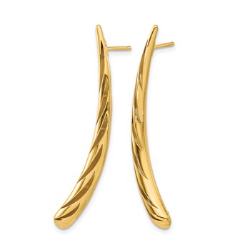 Leslie's 14k Polished Post Drop Earrings — alternate view