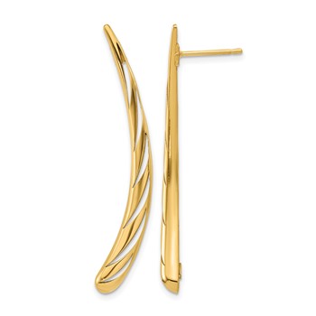 Leslie's 14k Polished Post Drop Earrings