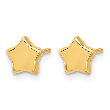 Leslie's 14K Polished Stars Post Earrings — alternate view