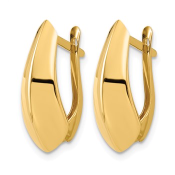 Leslie's 14K Polished Hoop Earrings — alternate view
