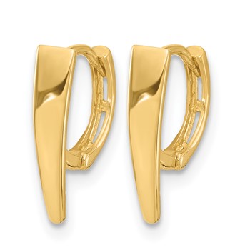 Leslie's 14K Polished Hinged Hoop Earrings — alternate view