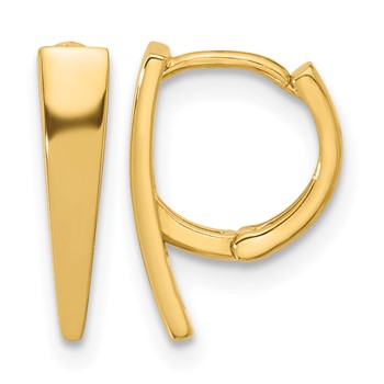 Leslie's 14K Polished Hinged Hoop Earrings