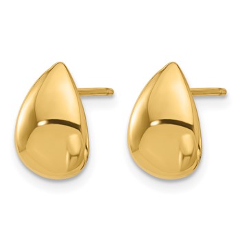 Leslie's 14K Polished Teardrop Post Earrings — alternate view