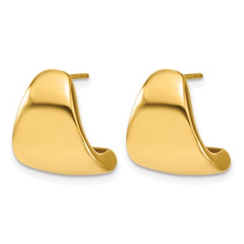 Leslie's 14K Polished Curve Post Earrings — alternate view