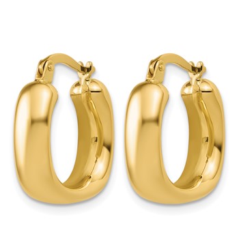 Leslie's 14K Polished Square Hoop Earrings — alternate view