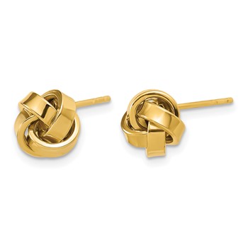 Leslie's 14K Polished Love Knot Post Earrings — alternate view