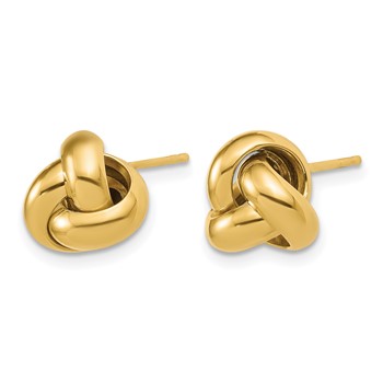 Leslie's 14K Polished Love Knot Post Earrings — alternate view