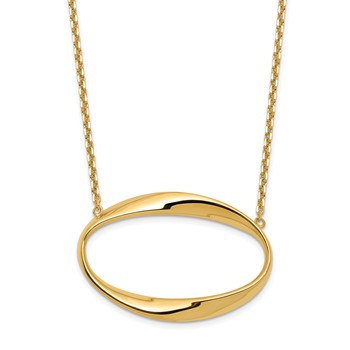 Leslie's 14K Polished with 1in ext. Necklace