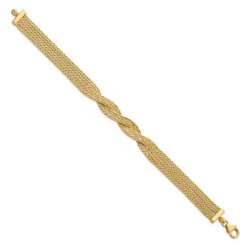 Leslie's 14K Polished Multi Strand Twisted Bracelet — alternate view