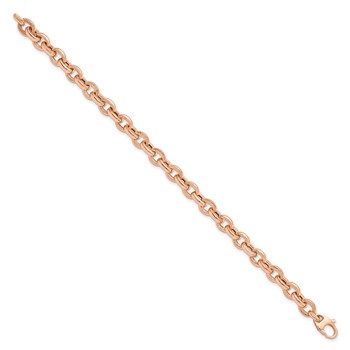 Leslie's 14K Rose Gold Textured Link Bracelet — alternate view