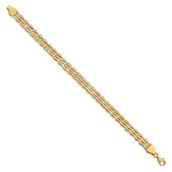 Leslie's 14k Polished Fancy Link Bracelet — alternate view