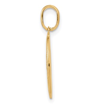 Leslie's 14k Polished and Satin Oval St. Christopher Pendant — alternate view