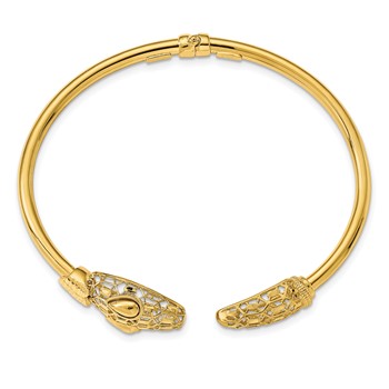 Leslie's 14k Polished Snake Hinged Bangle — alternate view