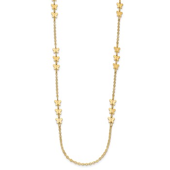 Leslie's 14k Polished Butterfly Necklace — alternate view