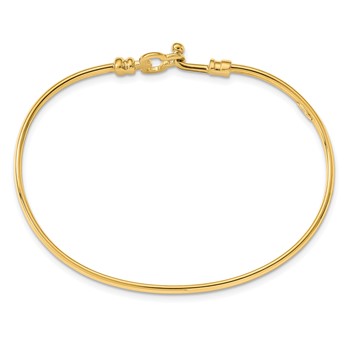 Leslie's 14k Polished Clover Flexible Bracelet — alternate view
