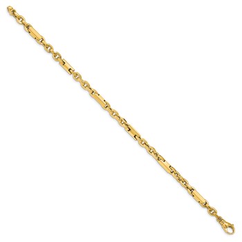 Leslie's 14k Men's Polished Fancy Link Bracelet — alternate view