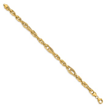 Leslie's 14k D/C Fancy Link Bracelet — alternate view