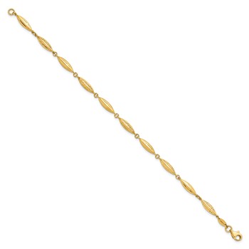 Leslie's 14k Polished D/C Fancy Link Bracelet — alternate view
