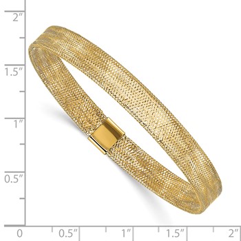 Leslie's 14K Polished Stretch Bangle — alternate view