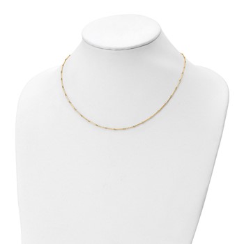 Leslie's 14K Polished D/C Necklace — alternate view