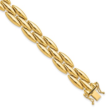Leslie's 14k Polished Fancy Link Bracelet