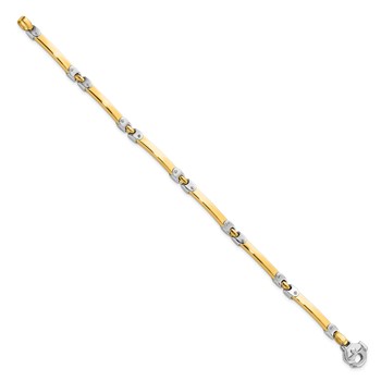 Leslie's 14K Two-tone Polished Bracelet — alternate view