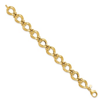 Leslie's 14k Polished Fancy Link Bracelet — alternate view