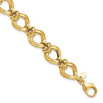 Leslie's 14k Polished Fancy Link Bracelet