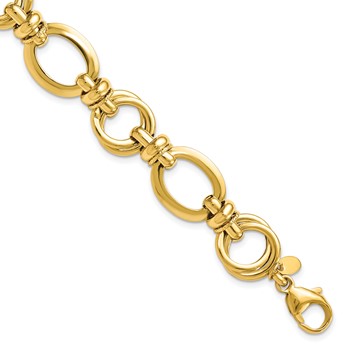 Leslie's 14k Polished Fancy Link Bracelet
