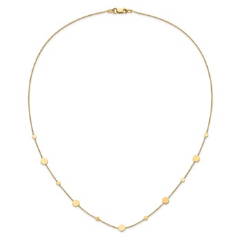 Leslie's 14k Polished Disc Necklace — alternate view