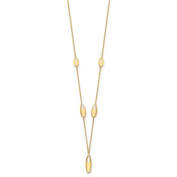 Leslie's 14K Polished w/2in ext. Necklace — alternate view