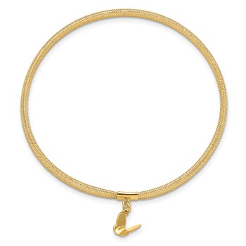 Leslie's 14k Polished Butterfly Stretch Bracelet — alternate view