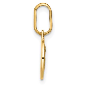 Leslie's 14k Polished and Matte Angel Pendant — alternate view